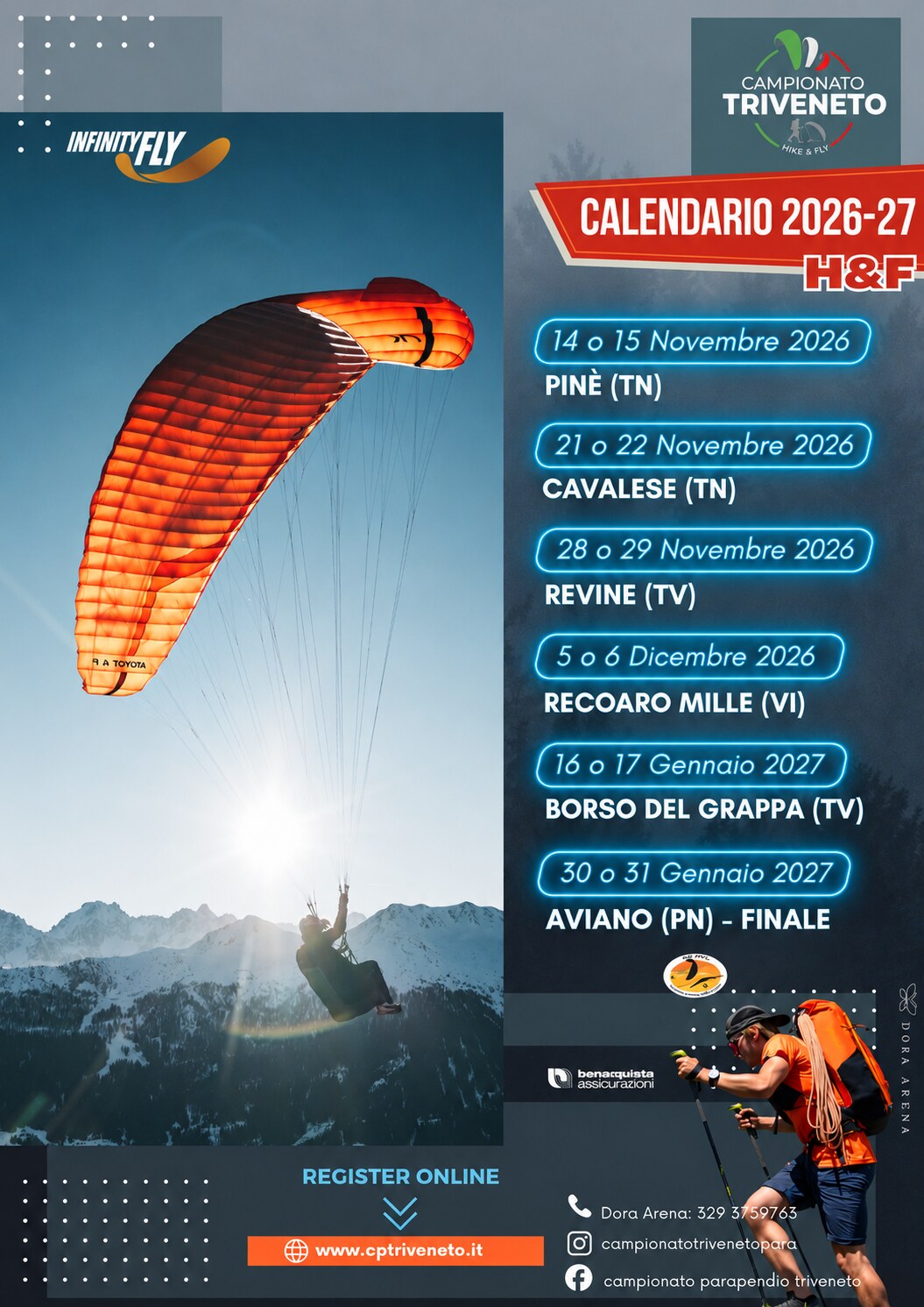 Calendario Campionato Hike & Fly 2026-27