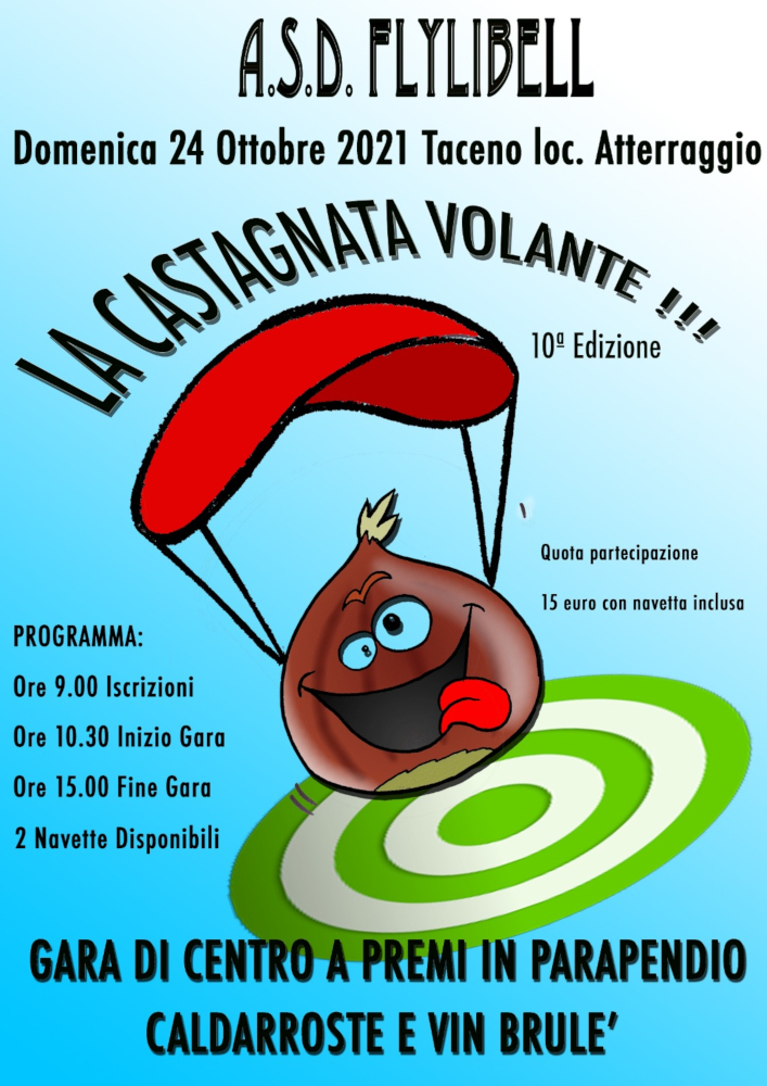 locandina castagnata volante