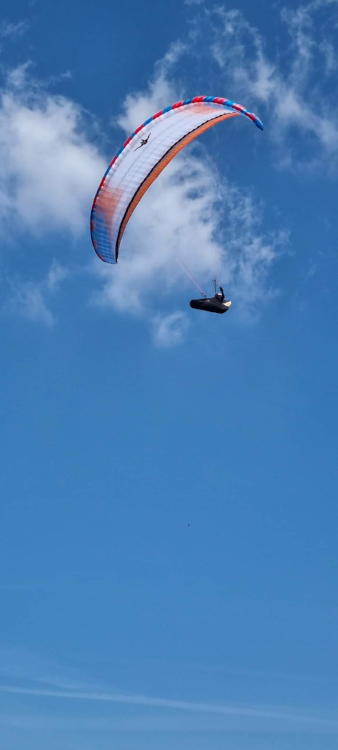 Carter parapendio in volo