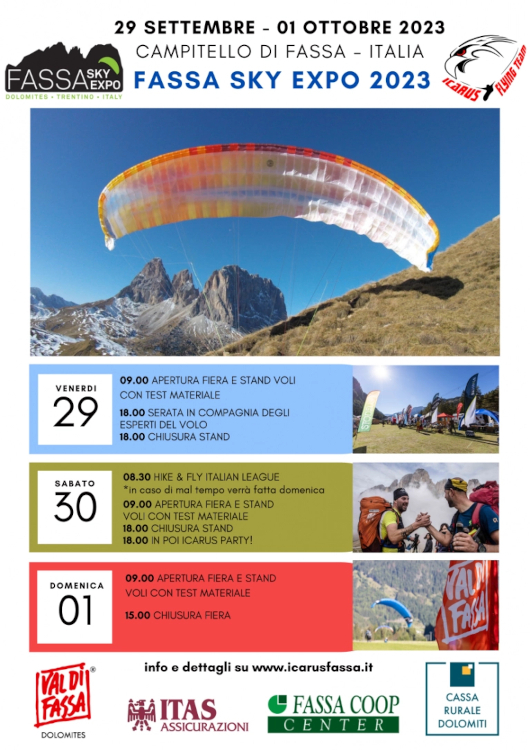 locandina Fassa Sky Expo 2023