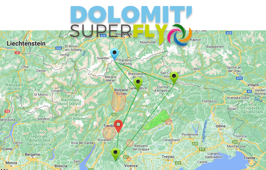 Dolomiti Superfly percorso 2022