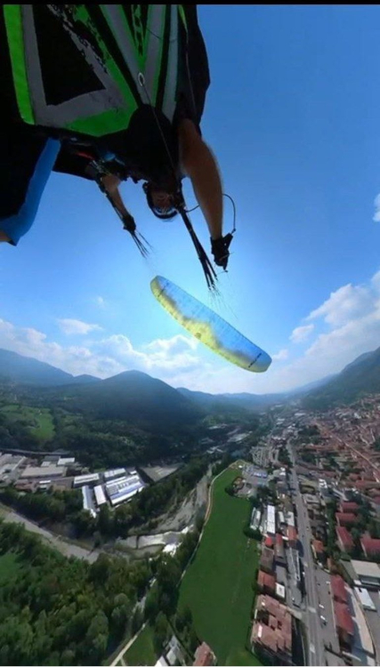 parapendio in volo