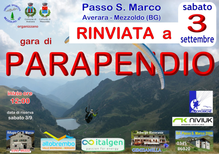 Passo San Marco rinvio