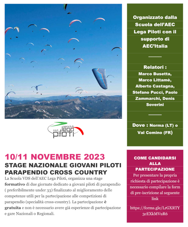 stage giovani piloti