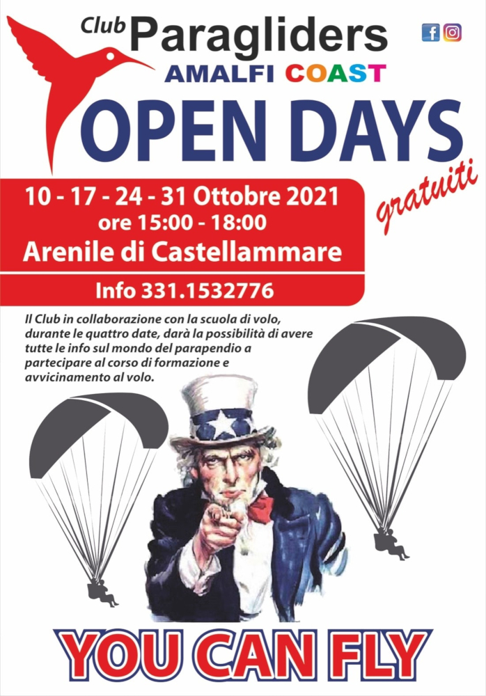 locandina open days 2021 Castellammare
