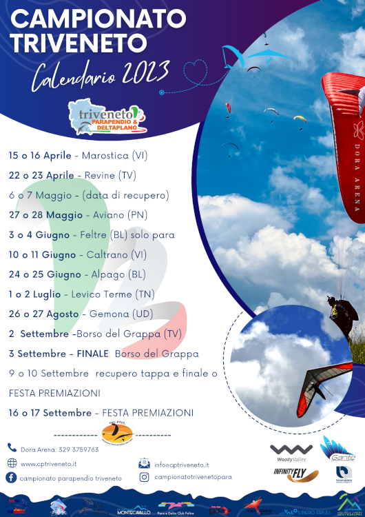 calendario Triveneto 2023
