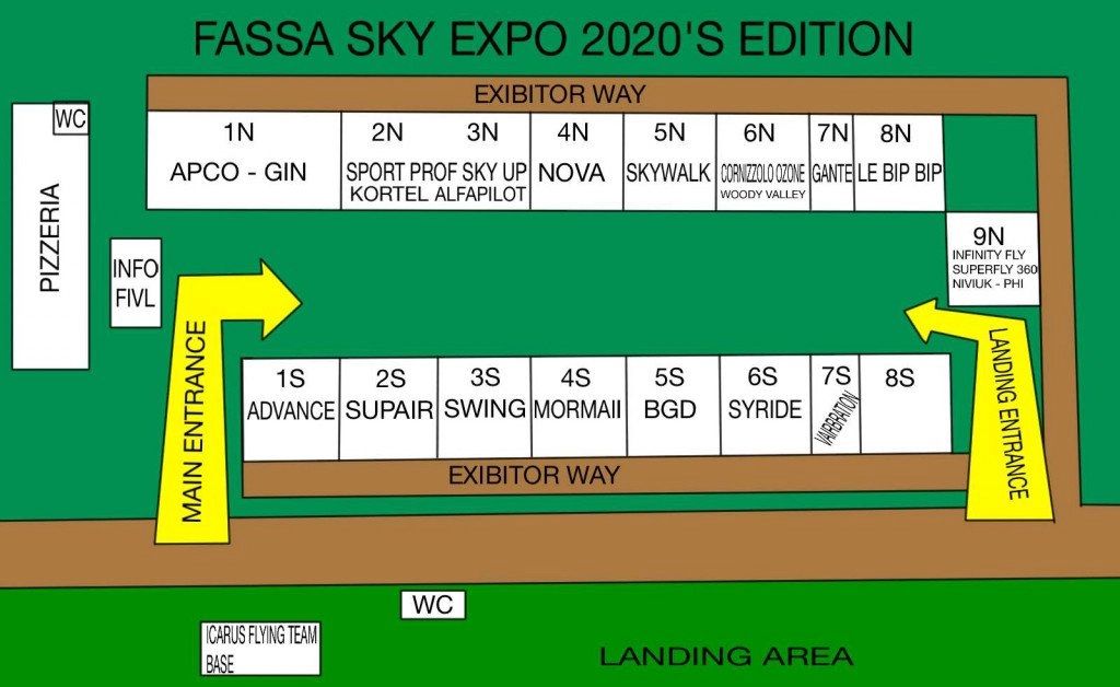 pianta Fassa Sky Expo 2021